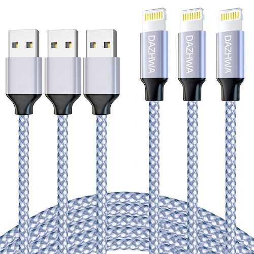 DAZHWA 6ft iPhone Charger (3-Pack) 