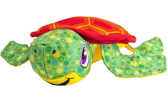 With a squeaker hidden inside, this plush Outward Hound Floatiez toy is one of the best dog toys for...