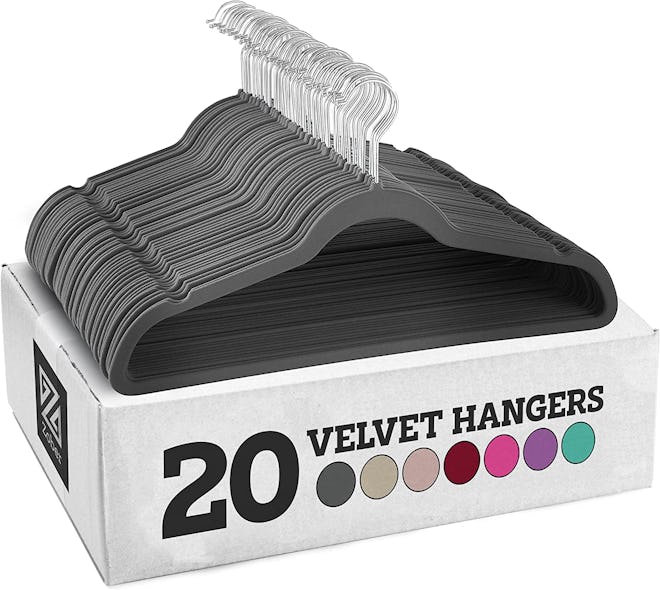 Zober Nonslip Velvet Hangers (20-Pack)