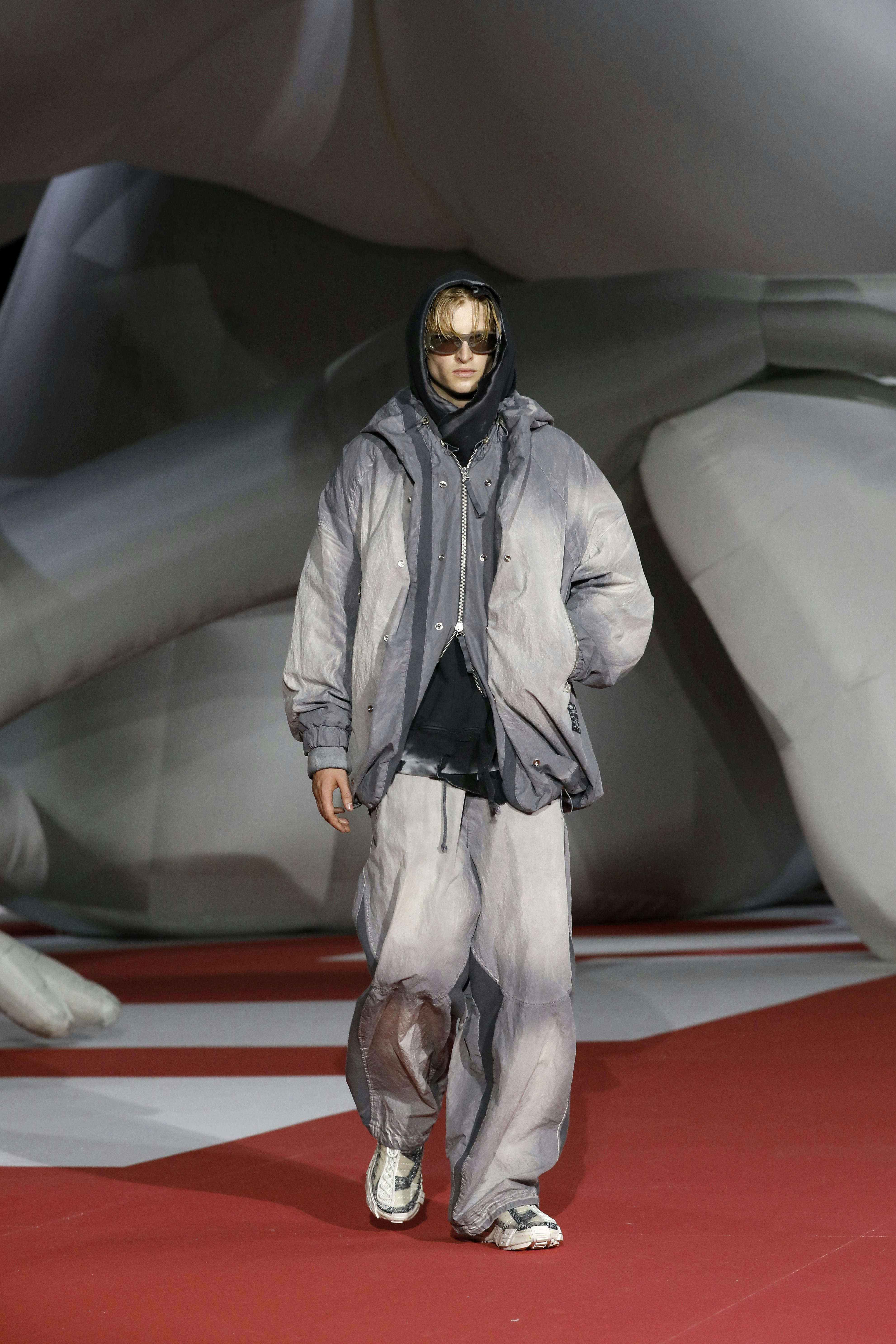  A model walks the runway of the Diesel Fashion Show during the Milan Fashion Week Womenswear Spring...