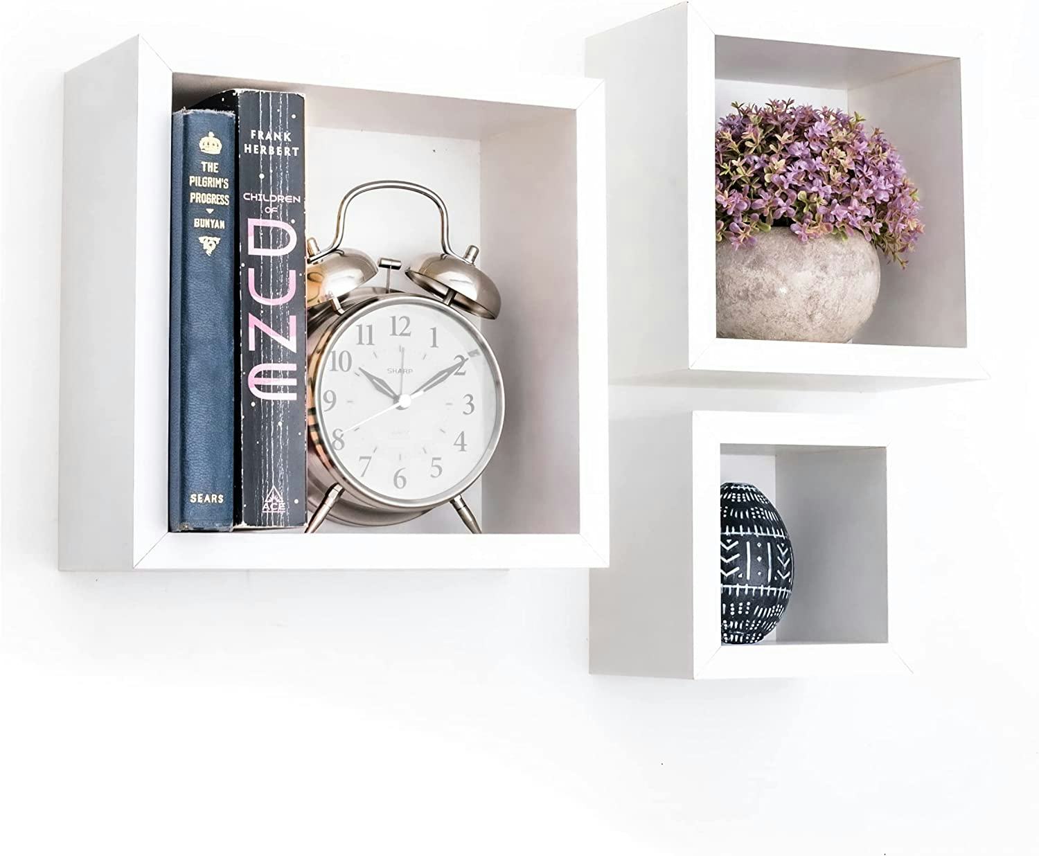 Greenco 3-Cube Floating Shelf