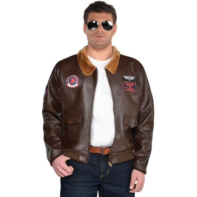 The Top Gun jacket is an easy costume, since you just wear it with jeans and sunglasses to complete ...