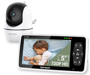 bonoch baby monitor without wifi with sleeping child on screen