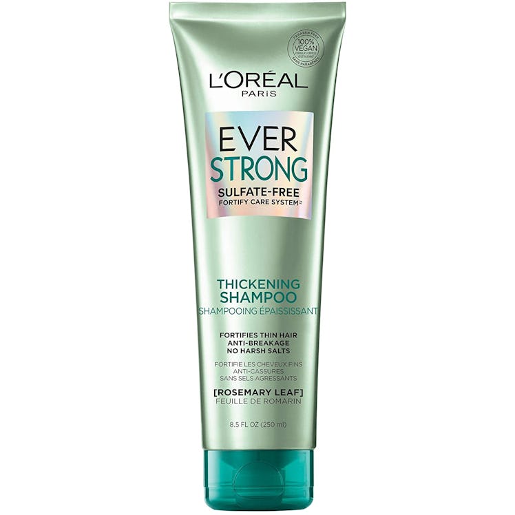 L’Oréal Paris Ever Strong Thickening Shampoo is the best volumizing shampoo for color treated hair. 