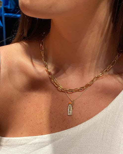 Sydney Evan x Erewhon collaboration necklace