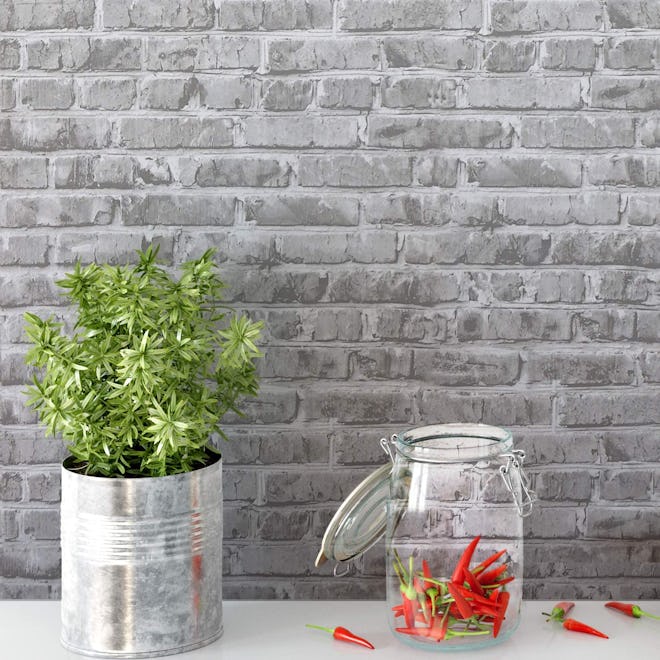 Timeet Peel and Stick Brick Wallpaper