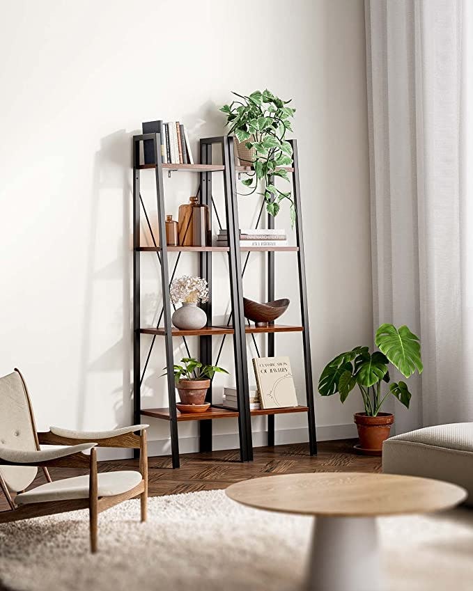 Pipishell Ladder Shelf Bookcase
