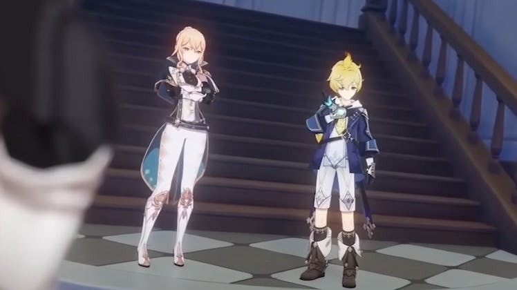 Mika standing next to Jean 