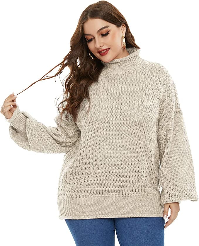 Hanna Nikole Oversized Turtleneck Sweater