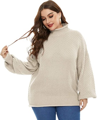 Hanna Nikole Oversized Turtleneck Sweater