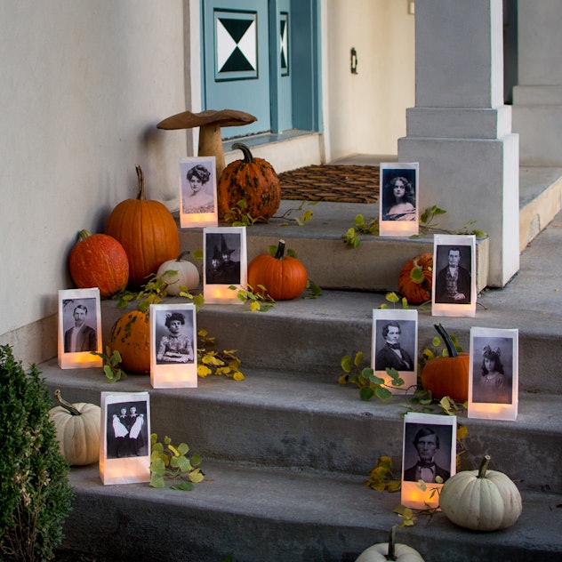 Paper bag luminary Halloween craft