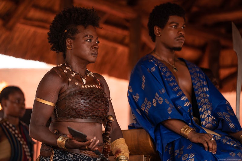 Viola Davis and John Boyega in 'The Woman King.'