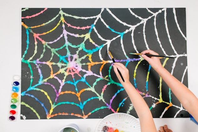 salt art halloween craft