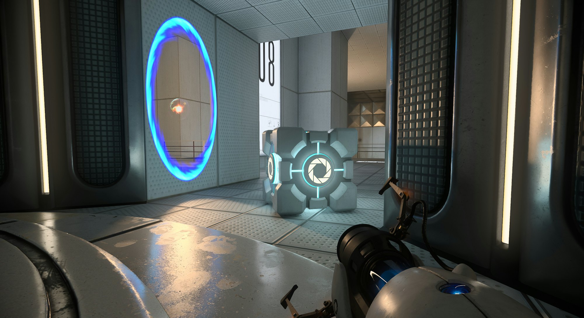 screenshot from Portal with RTX