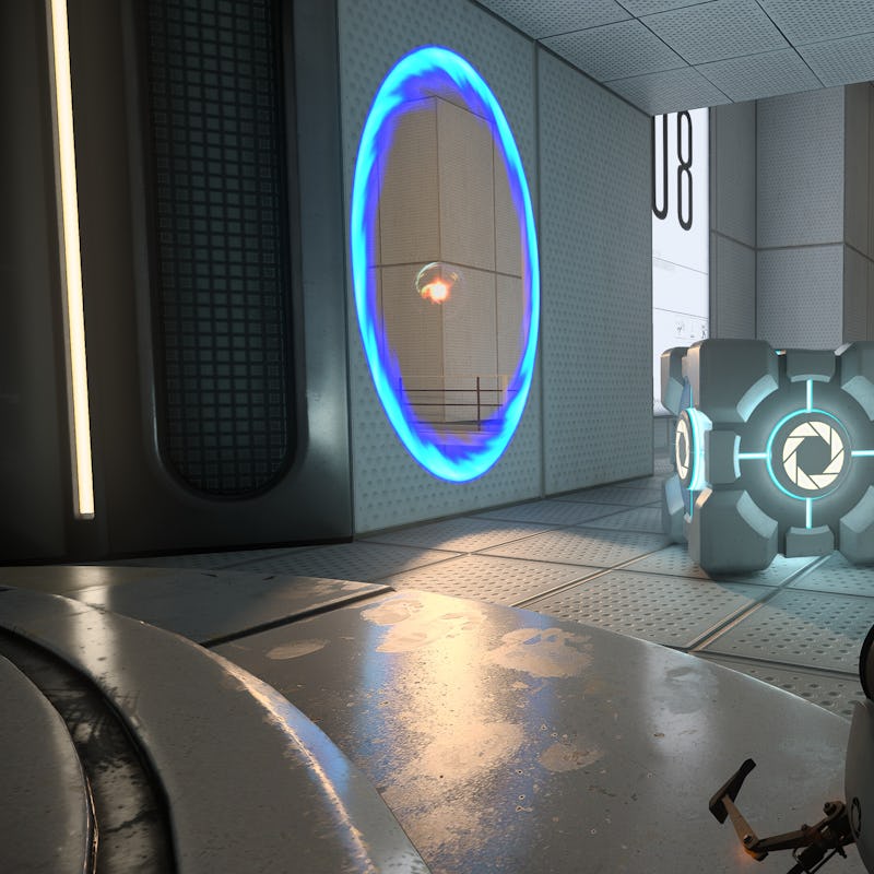 screenshot from Portal with RTX