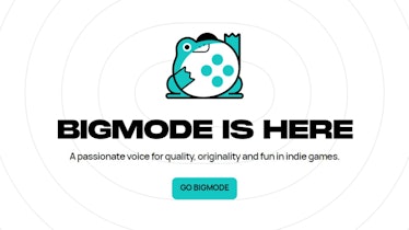 Bigmode website frog mascot