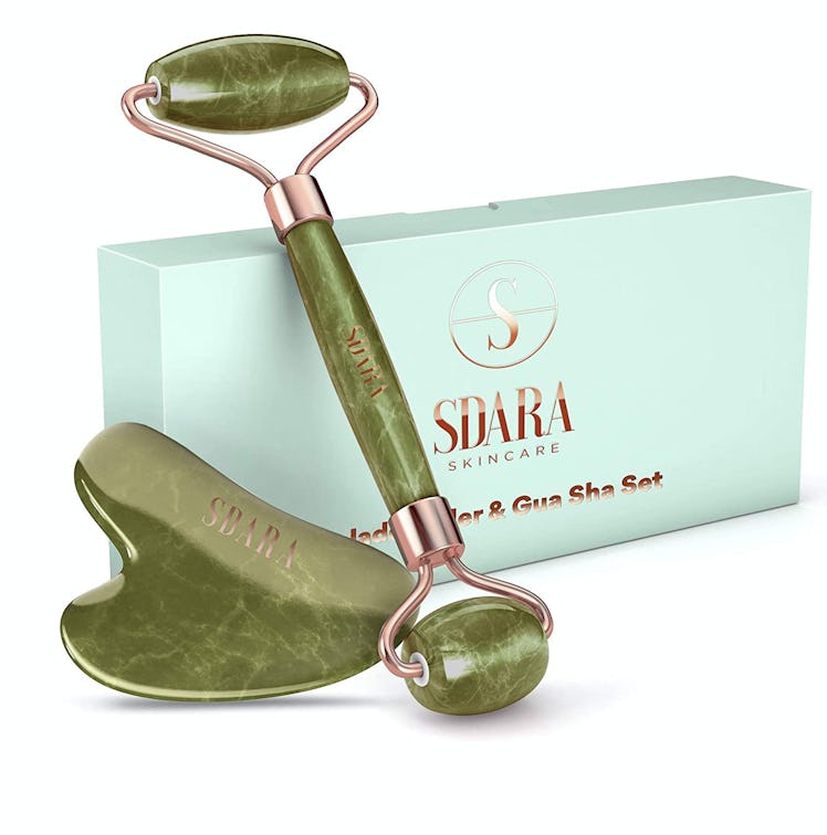 Sdara Skincare Jade Roller Gua Sha Set