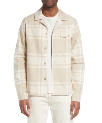 Joe Plaid Cotton Flannel Button-Up Shirt