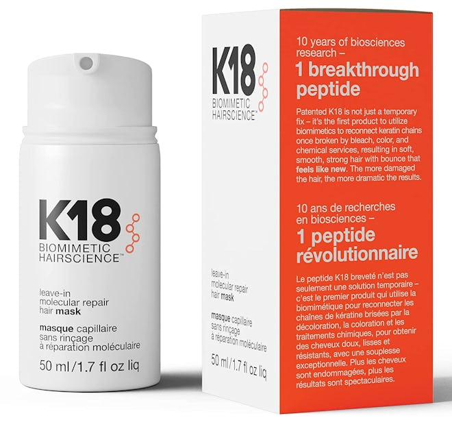 k18 leave in molecular repair hair mask is a leave in treatment similar to olaplex