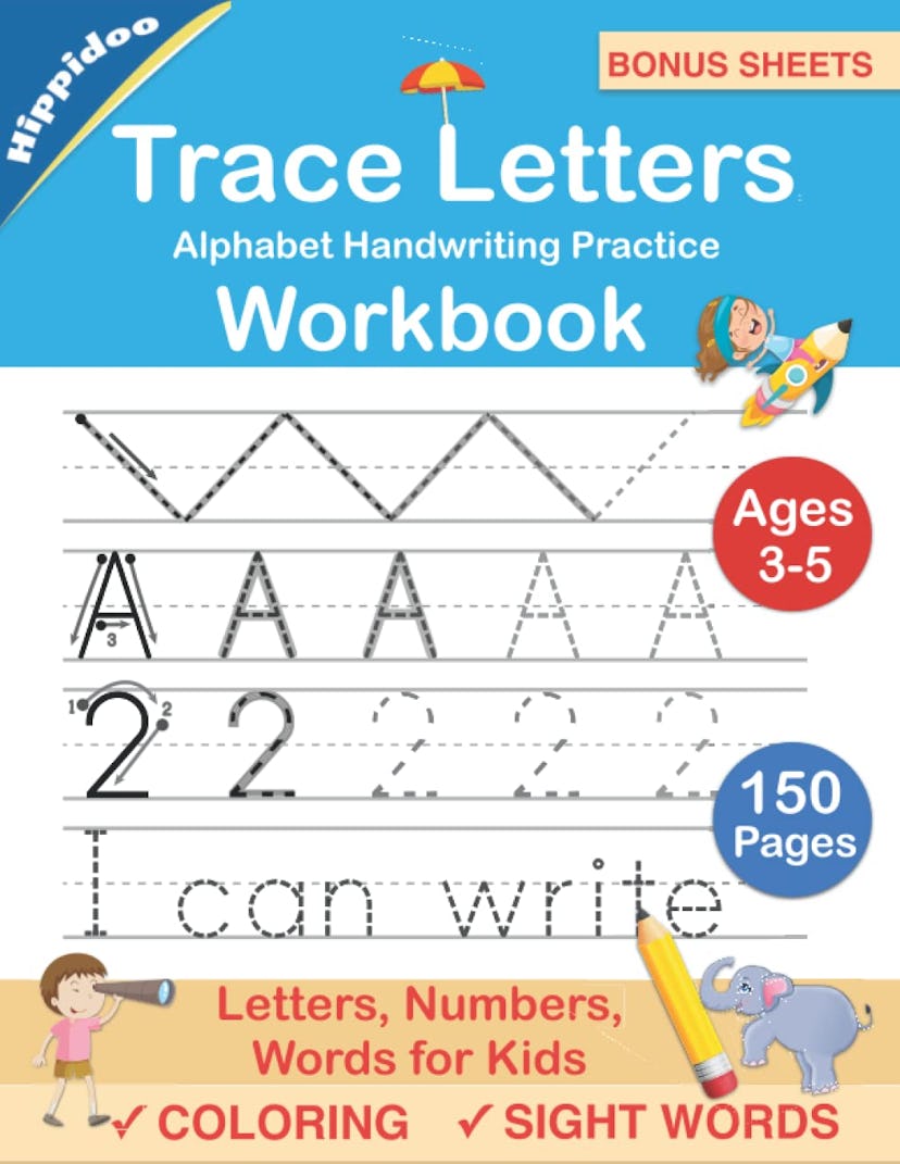 Trace Letters: Alphabet Handwriting Practice Workbook For Kids