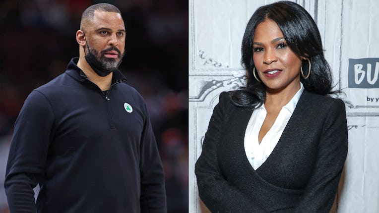 Boston Celtics Coach Ime Udoka next to Nia Long.