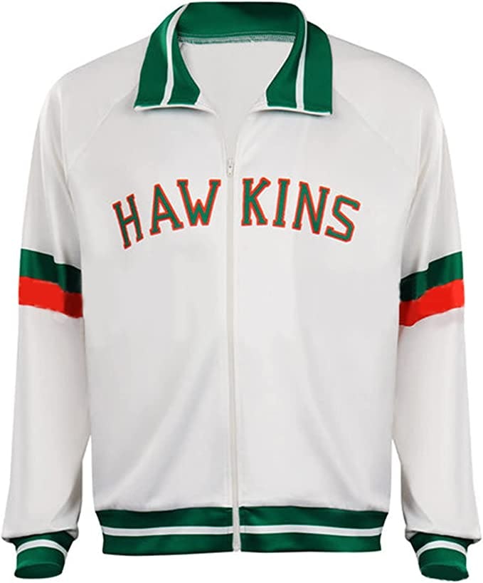 Green High School Lucas Hoodies Sweatshirt Lucas Zip up Hoodie Stranger Cosplay Costume Halloween Ou&hellip;