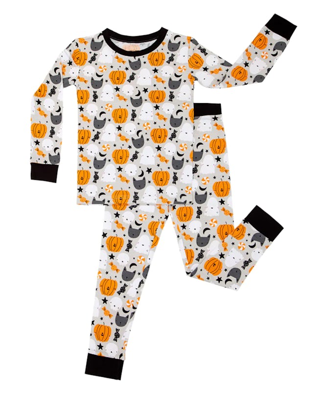This Boo Crew Two-Piece Pajama Set is one of the best Halloween family pajamas for kids.
