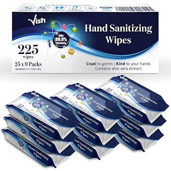 Vish Hand Sanitizing Wipes (9-Pack)