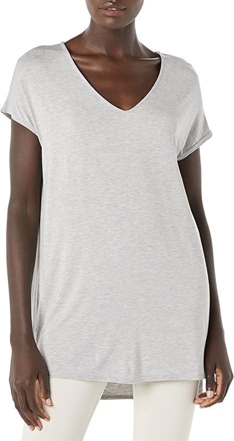 Daily Ritual Women&rsquo;s Jersey Oversized-Fit Dolman-Sleeve V-Neck Tunic