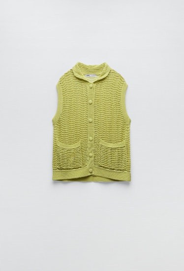 Zara Textured Knit Vest