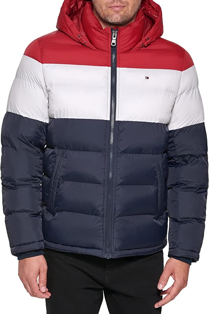 Tommy Hilfiger Men&rsquo;s Hooded Puffer Jacket