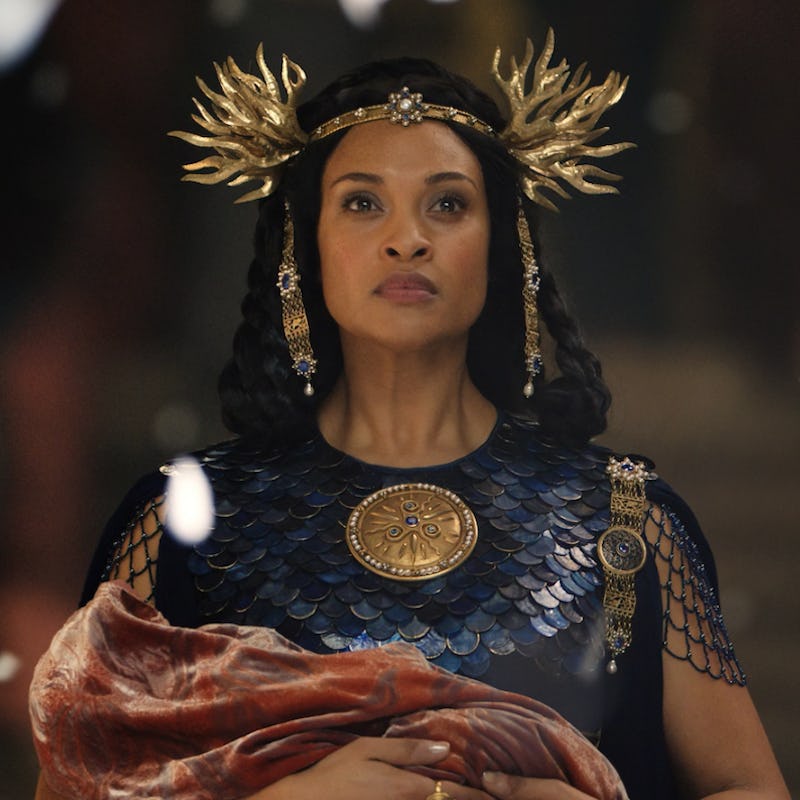Cynthia Addai-Robinson wearing a crown