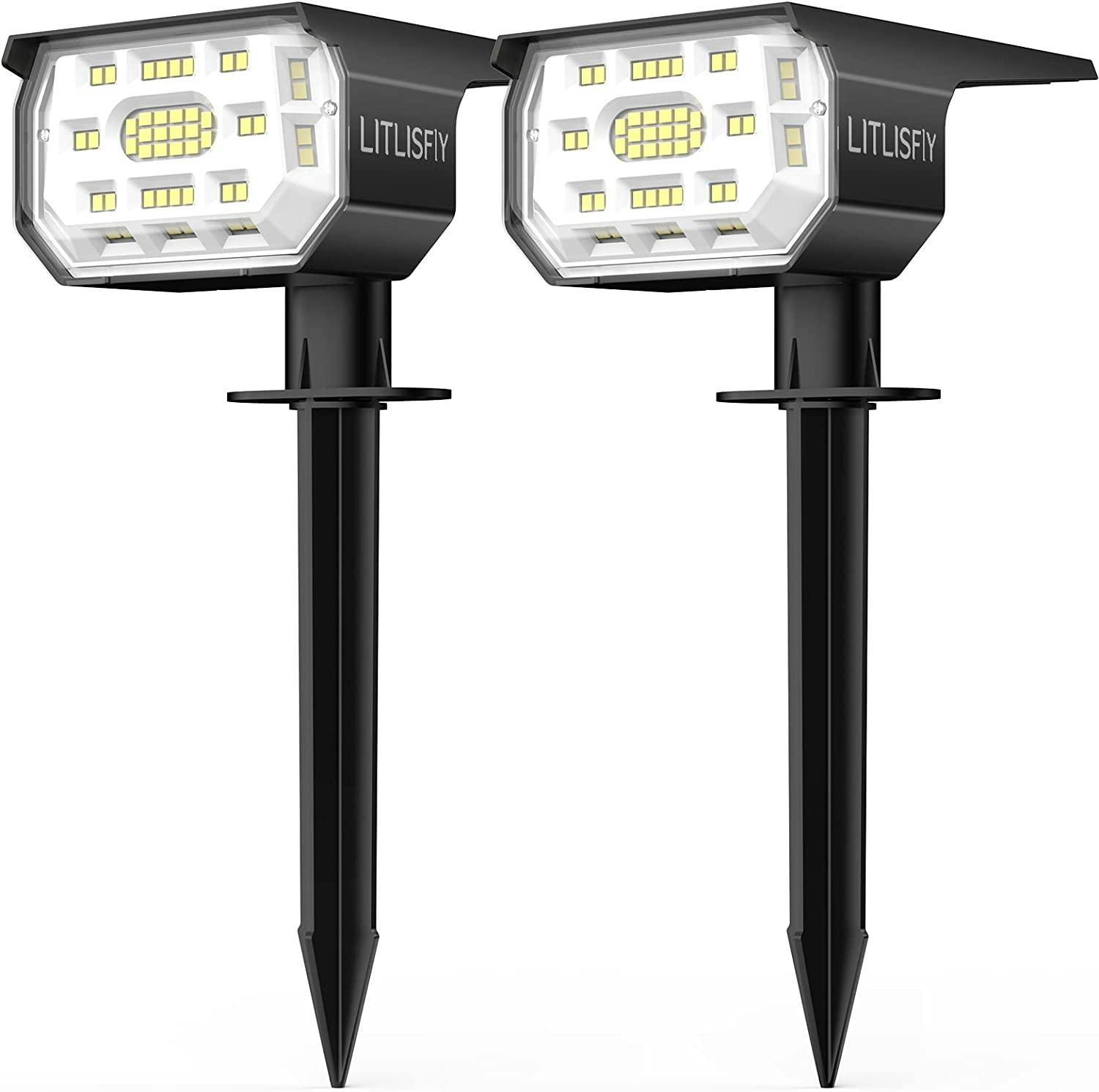 LITLISFLY Outdoor Solar Lights (2 Pack)