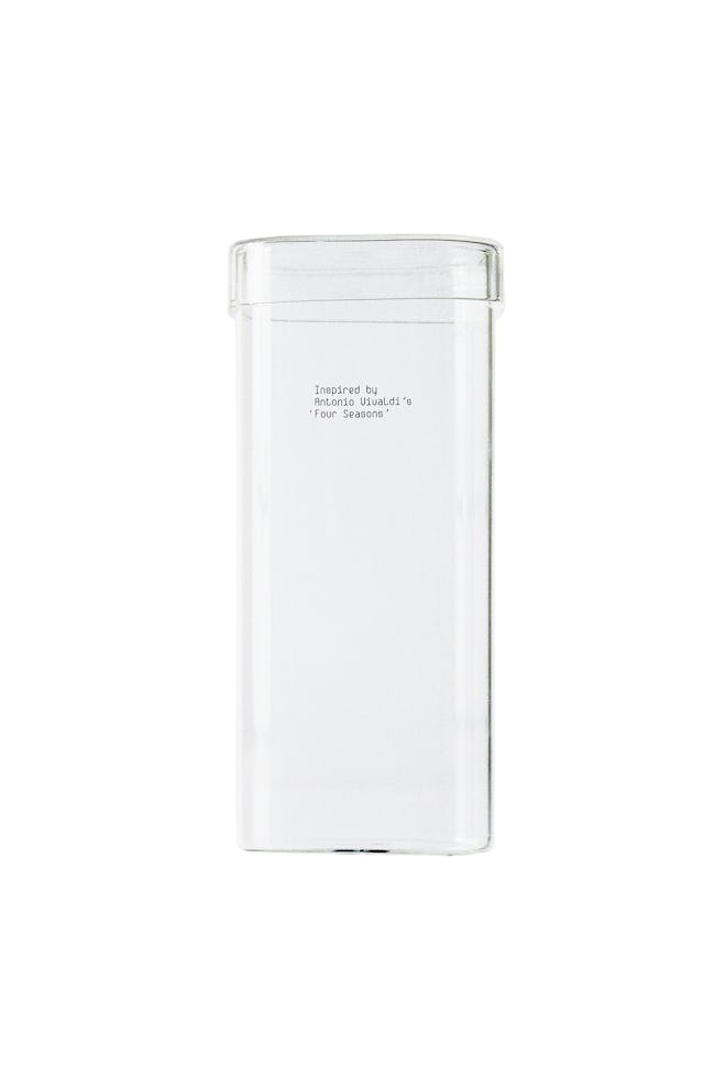 Slogan Borosilicate Glass Jar