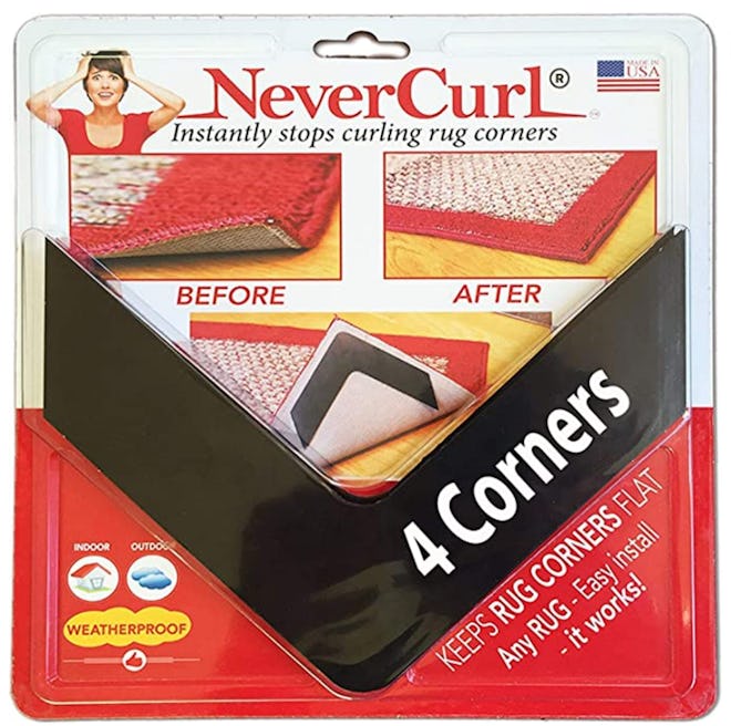 NeverCurl Rug Gripper (4-Pack)