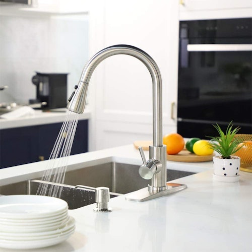 FORIOUS Pull Down Kitchen Faucet