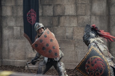 Frankel como Ser Criston en el primer episodio de House of the Dragon. 