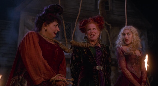 The Sanderson Sisters on the gallows.