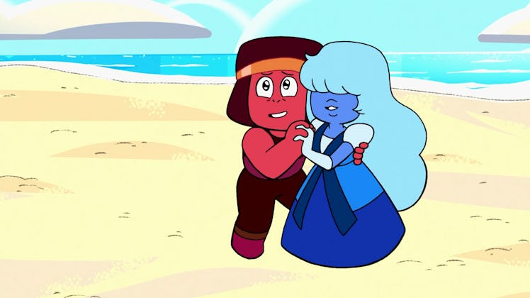 Ruby and Sapphire from Cartoon Network's Steven Universe