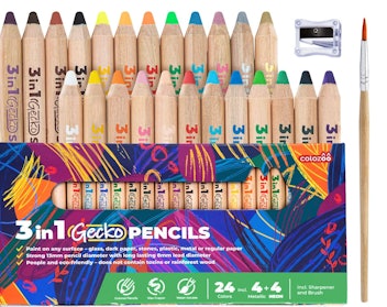 colozoo 3-In-1 Gecko Pencils (24 Count)