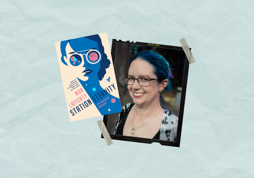 Mur Lafferty full profile and the cover of her "Station Eternity" book