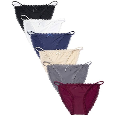 Camelia String Bikini Panties (6-Pack)