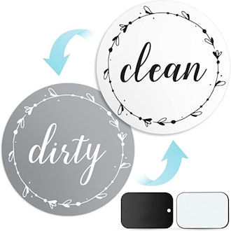 cinch! Dishwasher Magnet Clean Dirty Sign