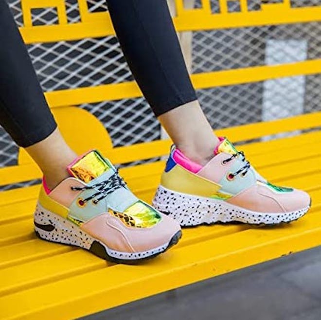 LUCKY-STEP Printed Walking Shoes