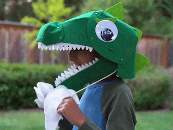 Chomping dinosaur costume kit from KiwiCo