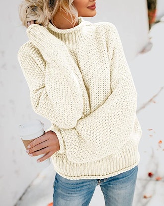 Saodimallsu Oversized Turtleneck Sweater