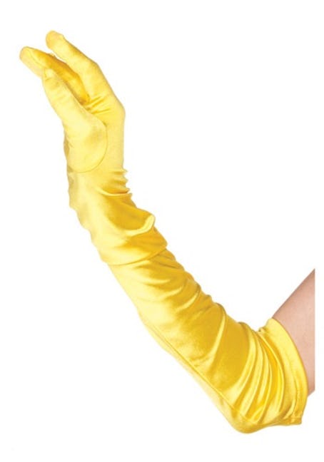 halloween costumes Yellow Gloves for Women