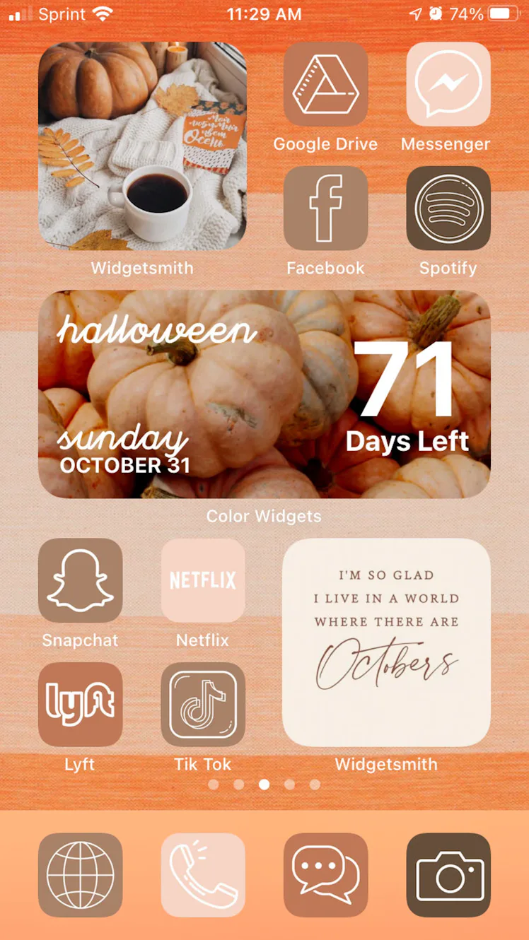 Fall Phone Back Screen Fall & Halloween Wallpaper For iPhones To Make Your Lock Screen Pop
