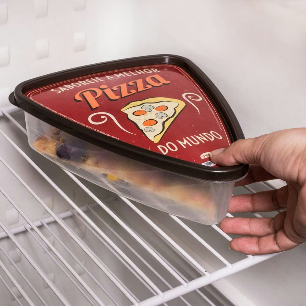 Plasutil Pizza Slice Containers (6-Pack)