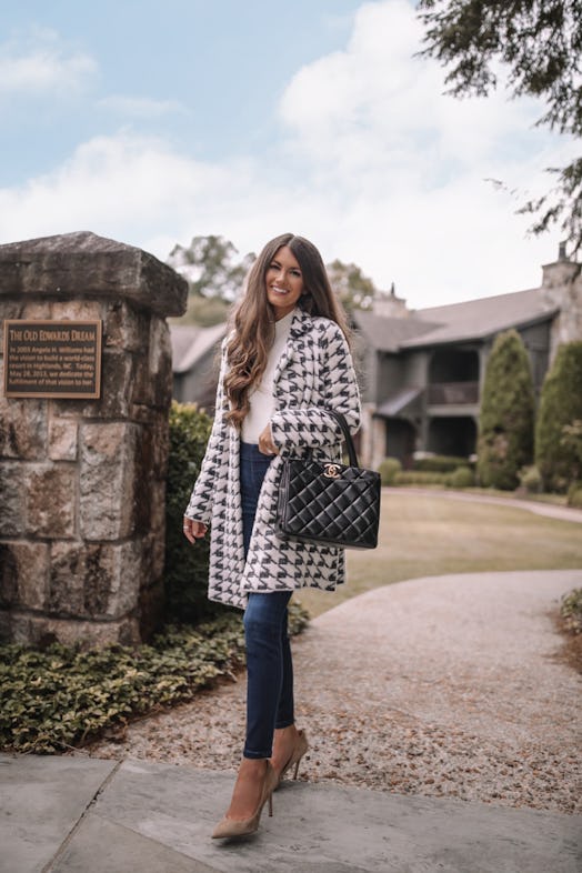 caitlin covington posing in an outfit from liverpool los angeles 